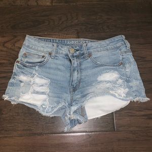 American eagle high wasted denim shorts